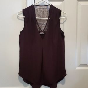 NY&Co Purple Lace Dressy Tank